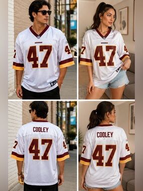 Reebok NFL Washington Redskins Chris Cooley #47 Jersey White Men’s/Women’s XL